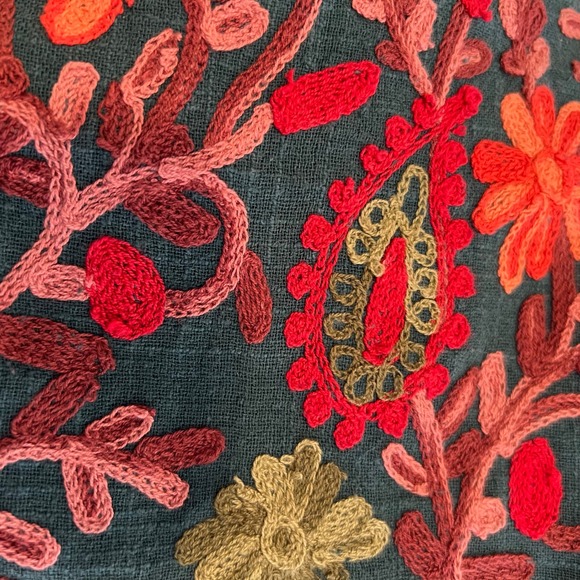 Adelyn Rae | Anthropologie Needlepoint Embroidery Garden Dress Size 6 Romantic - Picture 3 of 9